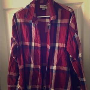 XL red and blue flannel